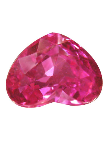 Natural Burmese ROMANTIC HEART SHAPED ruby with dazzle, .62ct